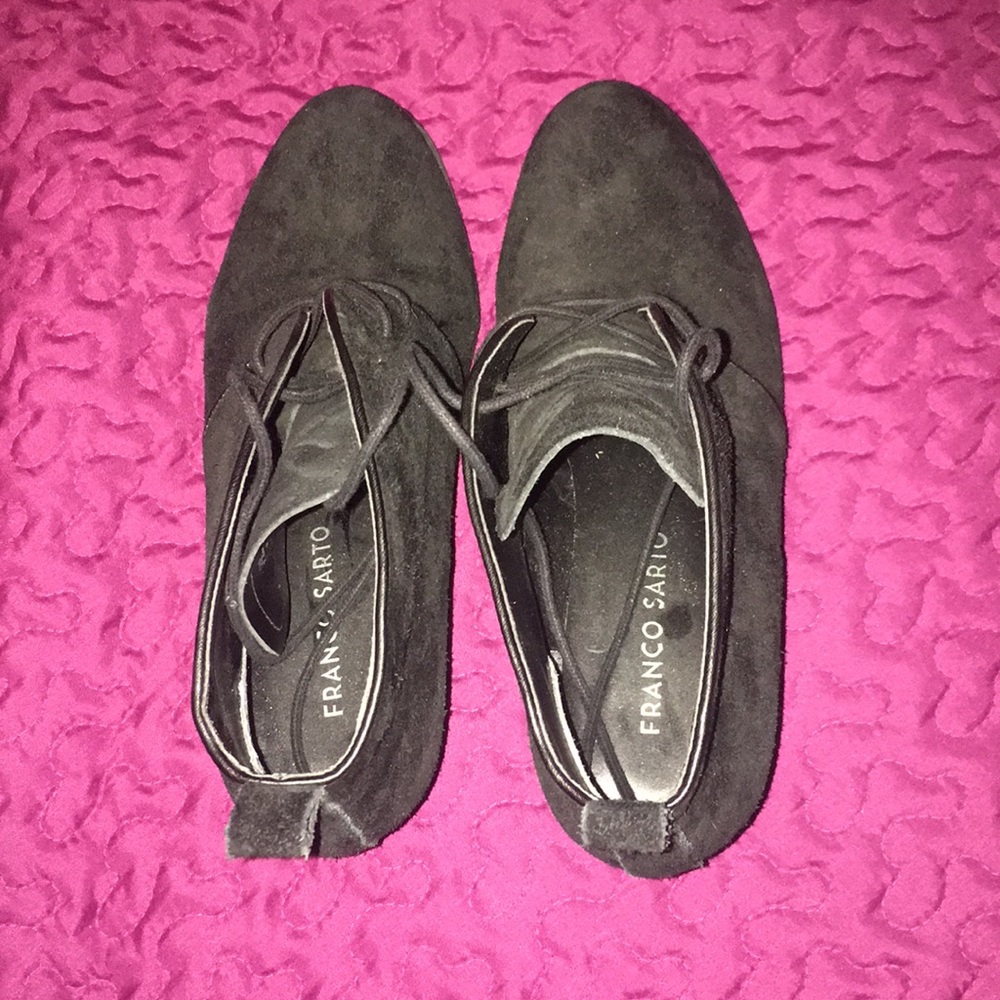 Franco Sarto black suede Boots